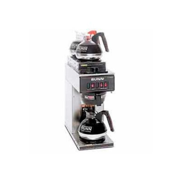 Bunn Pourover Coffee Brewer With 3 Warmers, 1L/2T, VP17-3, S/S 13300.0004